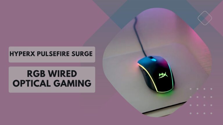 Elevate your gaming performance with the HyperX Pulsefire Surge RGB Wired Optical Gaming Mouse