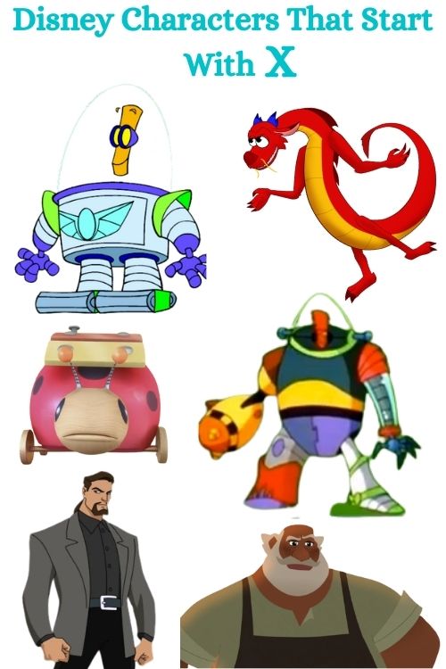 x disney characters