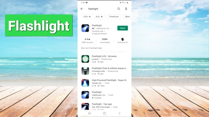 Third-Party Flashlight Apps