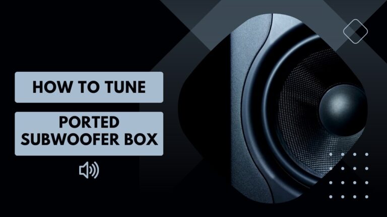 Tune Ported Subwoofer Box Modern Audio Systems