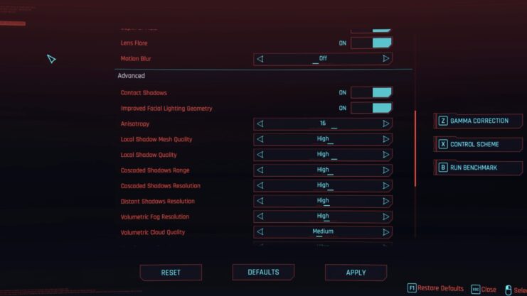 Adjusting Game Settings Accordingly - cyberpunk 2077 