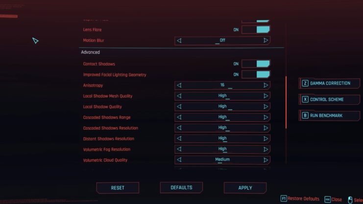 Adjusting Game Settings Accordingly - cyberpunk 2077 